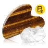 Piatra clasică Gua Sha din cuarț natural Tiger Eye