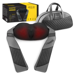 Aparat de masaj pentru gât și spate SHIATSU LUXURY+ cu geantă elegantă