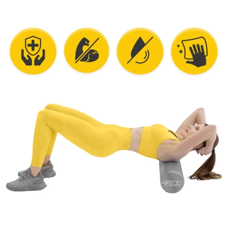 Roller de masaj cu proeminențe CARE+ 90 cm Gri