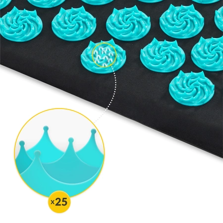 Covoraș de presopunctură ECO cu coji de hrișcă și nucă de cocos