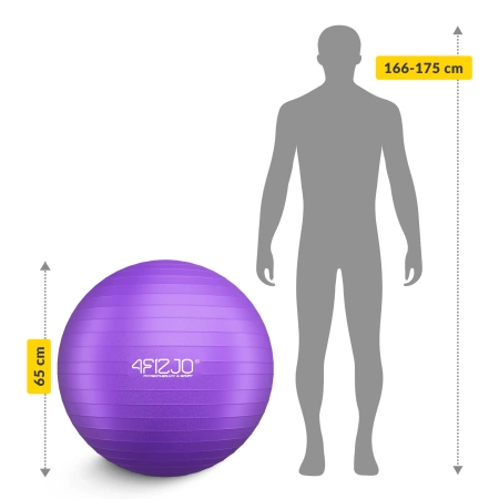 Minge gonflabilă de gimnastică pentru fitness 75 cm