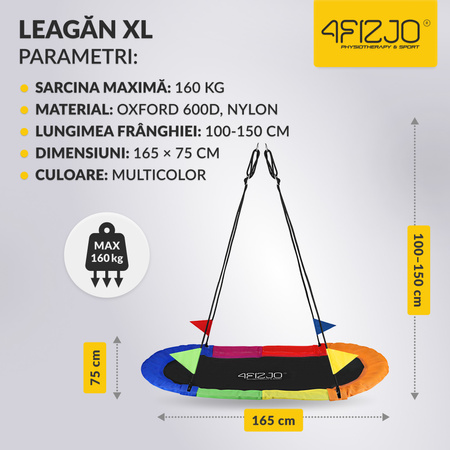 Leagăn de grădină cu cuib de barză 165 cm