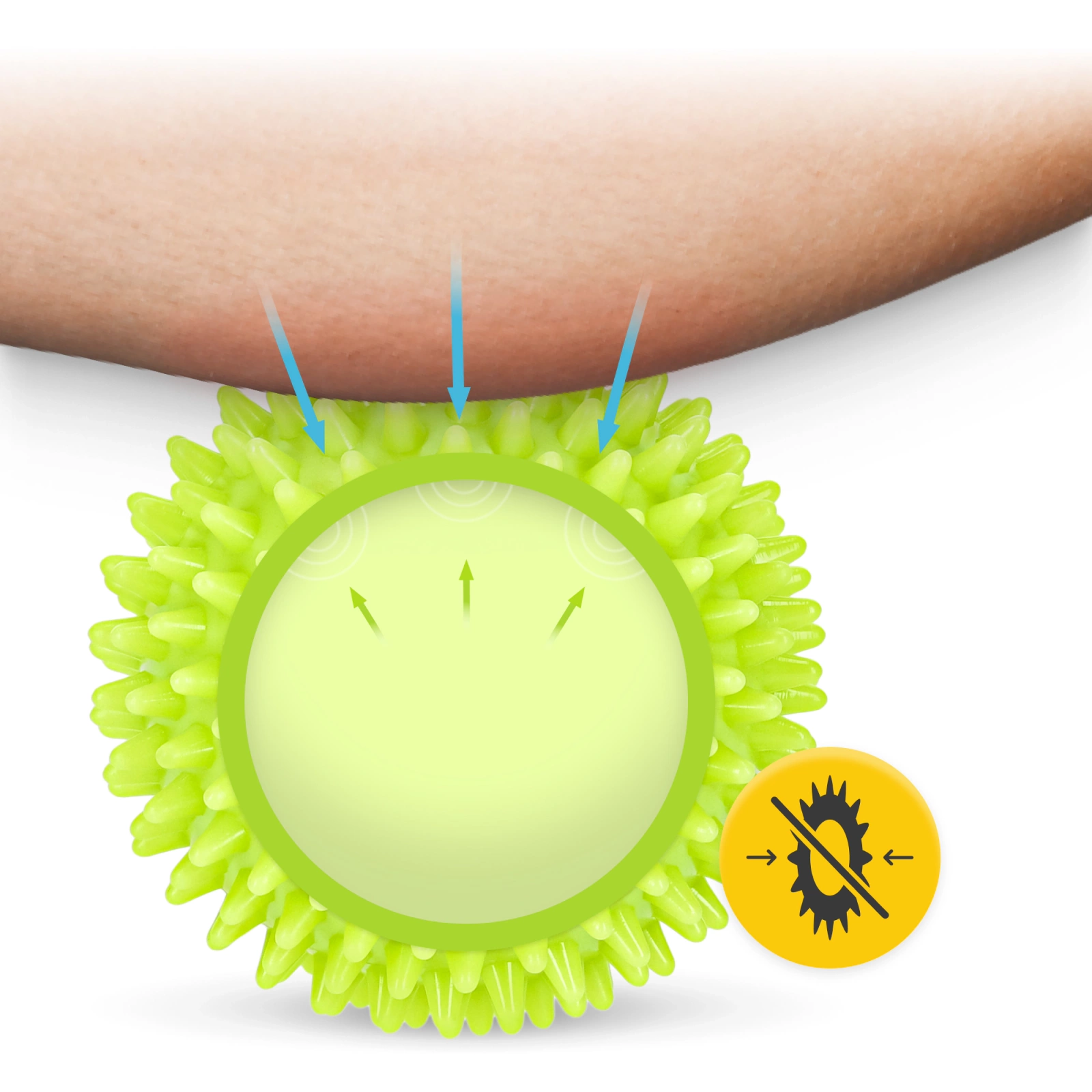 Minge de masaj cu colți  9 cm