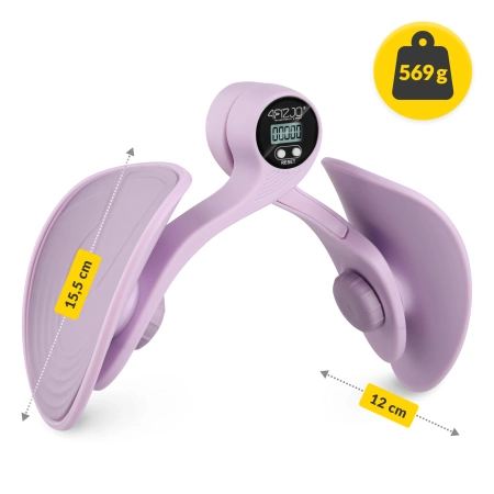 Butterfly pentru antrenarea coapselor și a mușchilor pelvieni cu contor violet