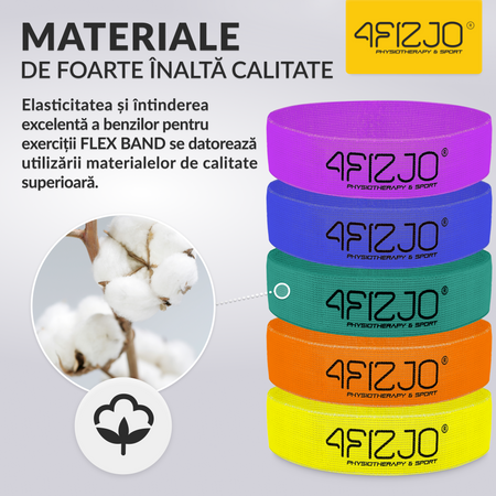 Set de 5 benzi de țesătură FLEX BAND