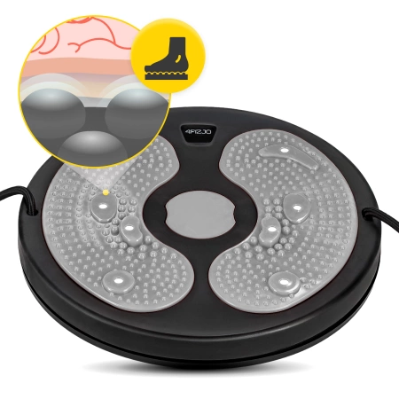 Disc rotativ cu benzi elastice pentru exercitii fizice