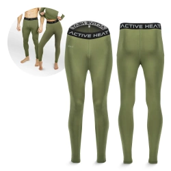 Pantaloni termici unisex - verde, mărimea XXL