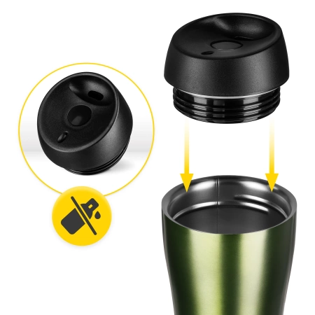 Cana termică Mountain Goat TRAVEL 380 ml verde