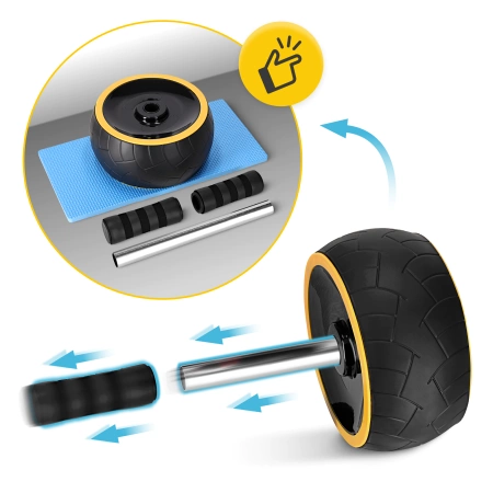 Roată pentru exerciții abdominale AB WHEEL XL