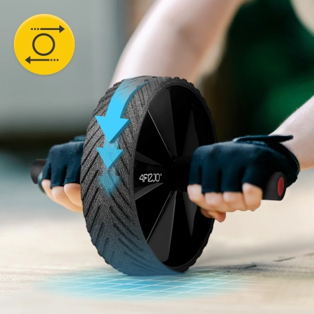 Roată de antrenament abdominal AB WHEEL PRO