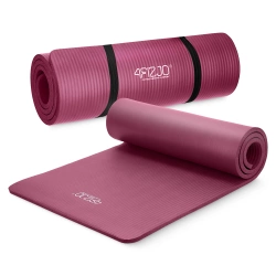 Saltea pentru fitness și yoga NBR 1,5 cm, bordó