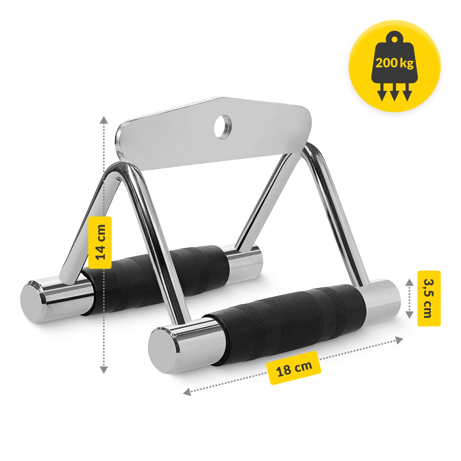 Mâner dublu pentru tracțiuni, triunghiular