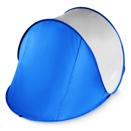 Cort de plajă cu auto-deschidere, albastru-gri