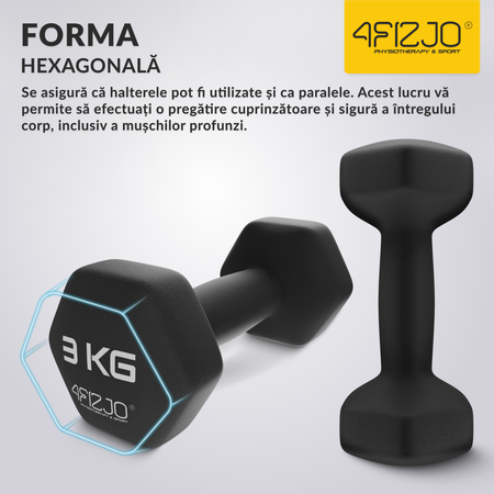 Haltere clasice 2 x 3 kg