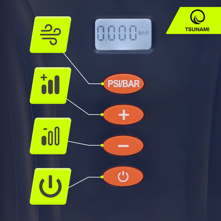 Pompă electrică pentru placa SUP TSUNAMI cu acumulator