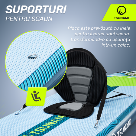 Placă SUP PRO TSUNAMI paddle board 350 cm T15