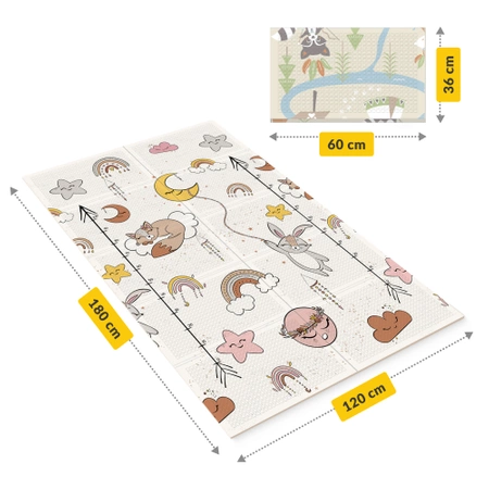 Covoraș educațional pliabil „Boho dream” 180 x 120 cm