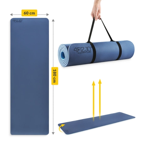 Saltea de exerciții TPE anti-alunecare 0,6 cm