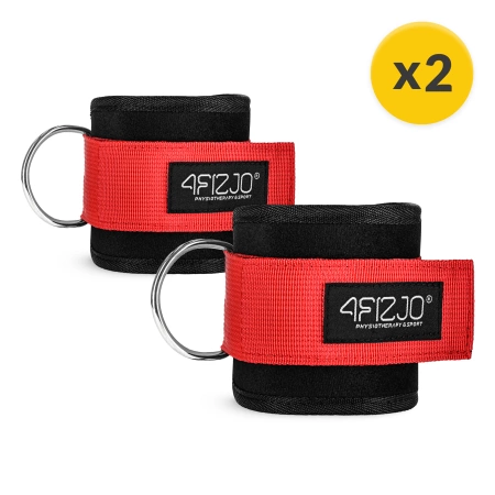 Benzi de formare gleznă pentru lift 2 buc. roșu