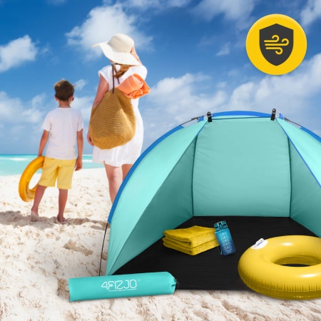 Cort de plajă PRO albastru deschis