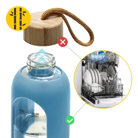 Sticlă pentru apă din sticlă 1 L