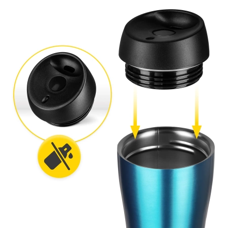 Cana termică Mountain Goat TRAVEL 380 ml albastră