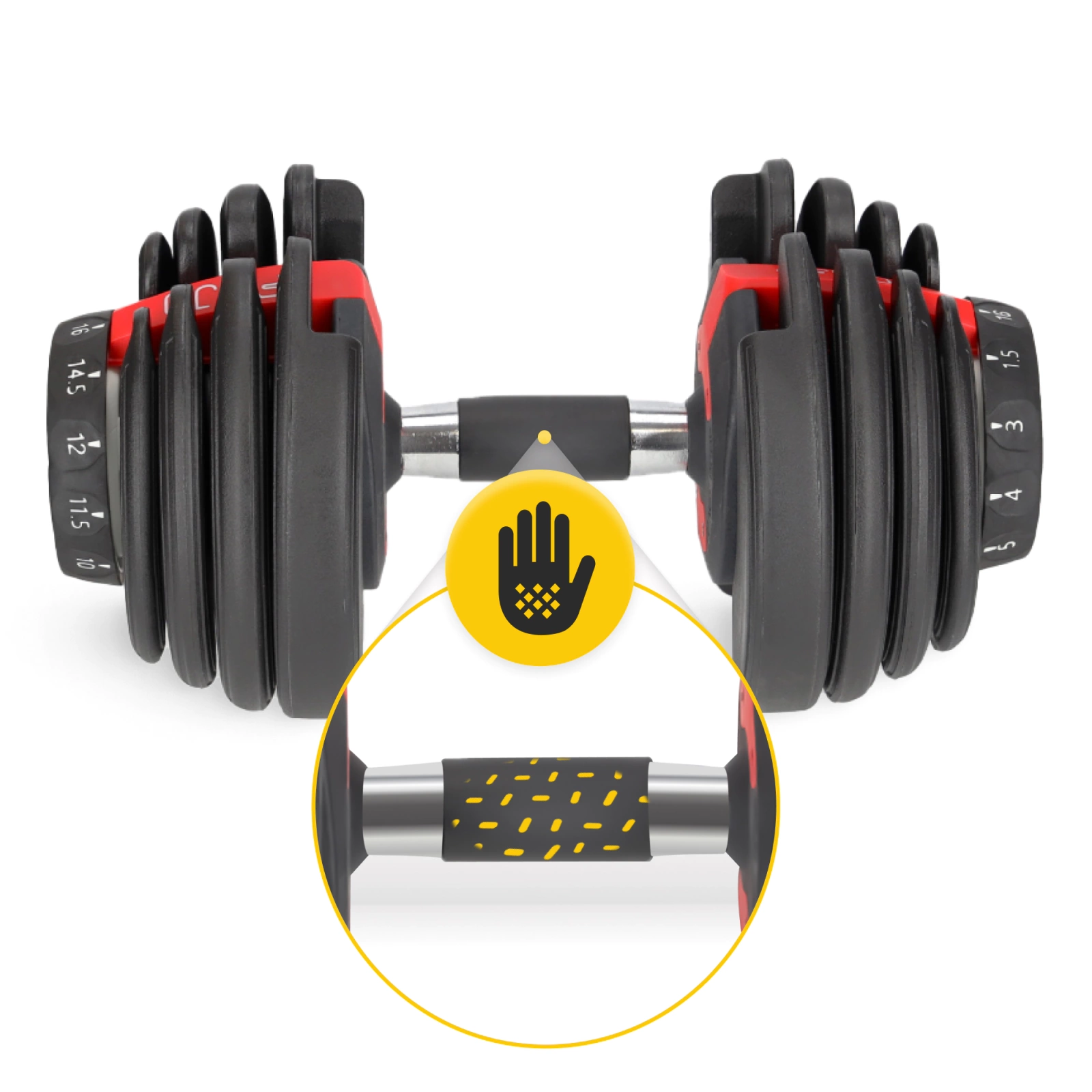 Halteră reglabilă Premium 16 kg