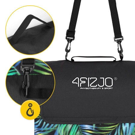 Pătură de picnic pentru plajă cu izolație 200 x 200 cm palmieri