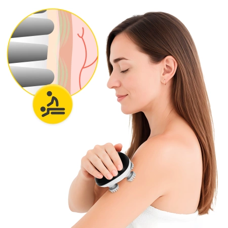 Aparat de masaj electric pentru cap, rezistent la apă