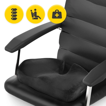 Perna ortopedică PRO pentru scaun negru
