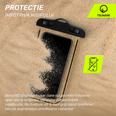 Husă impermeabilă pentru telefon TSUNAMI