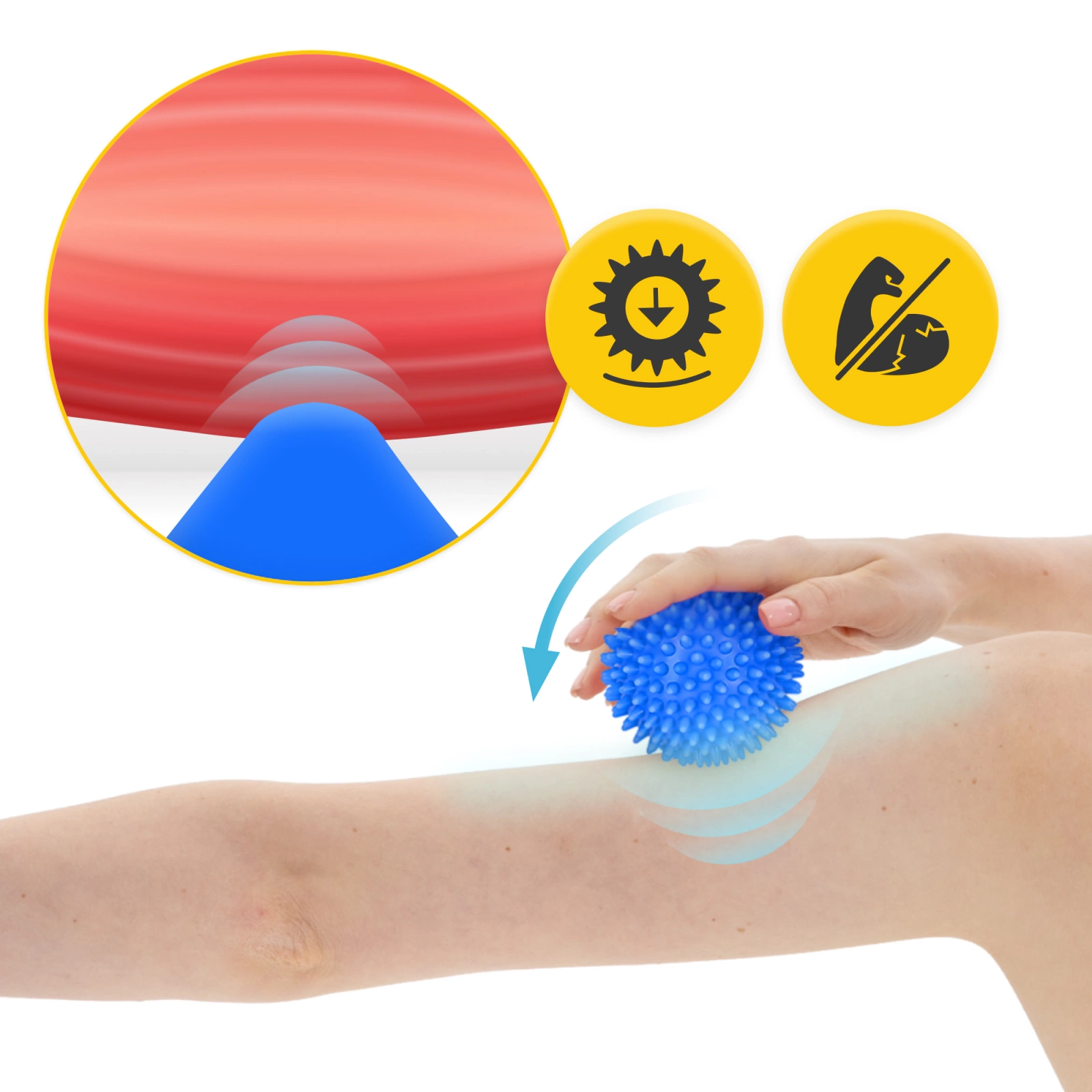 Minge de masaj cu colți 8 cm