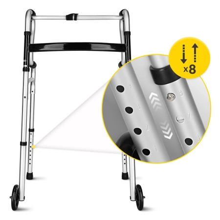 Balcon din aluminiu cu două funcții cu roți