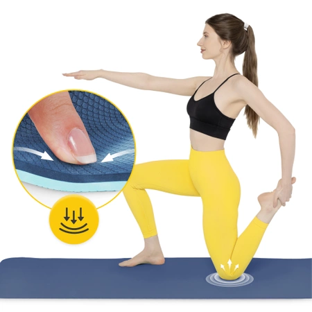 Saltea de exerciții TPE anti-alunecare 0,6 cm