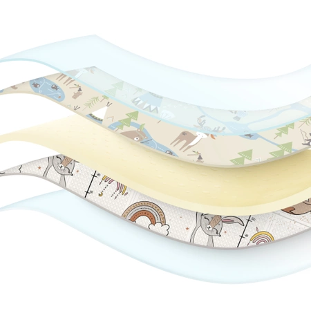 Covoraș educațional pliabil XXL „Boho dream” 200 x 180 cm