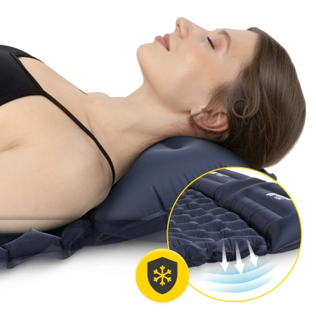 Saltea gonflabilă pentru două persoane, auto-umflabilă, pentru drumeții MOUNTAIN GOAT