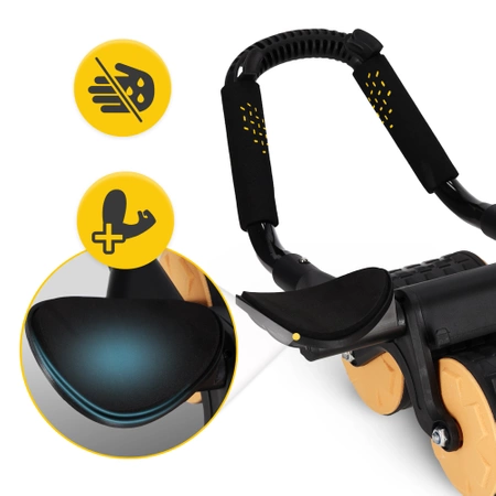 Roată dublă pentru exerciții abdominale AB Wheel Ultra
