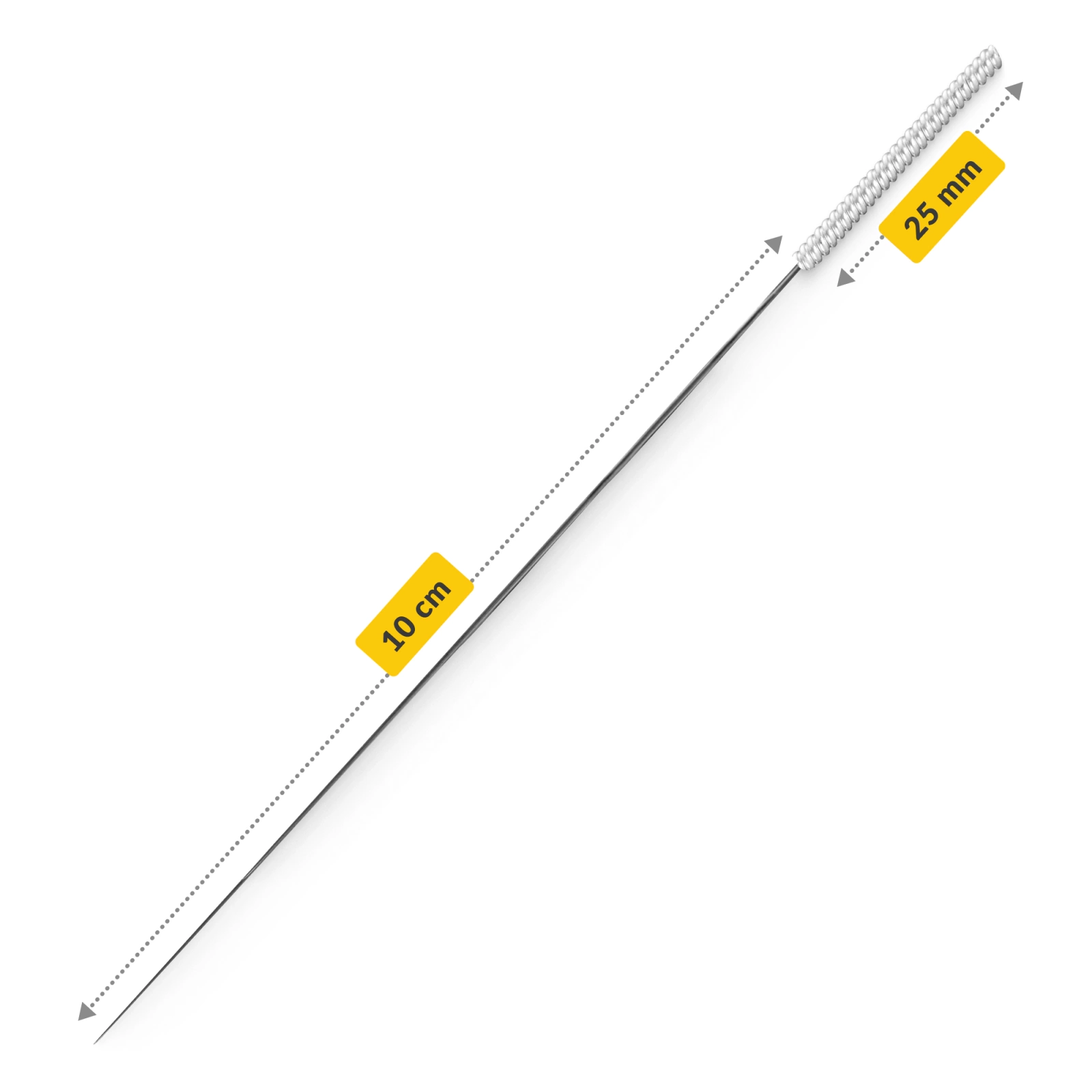 Ace de acupunctură cu ghid 100 buc. 0,25 x 15 mm