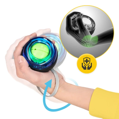 Bilă giroscopică cu contor Powerball