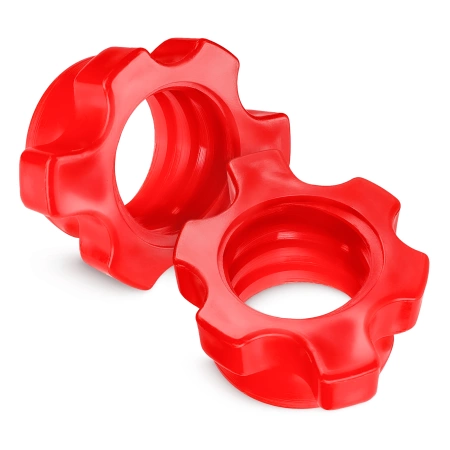 Cleme din plastic pentru gât de 25 mm, 2 buc. - roșu