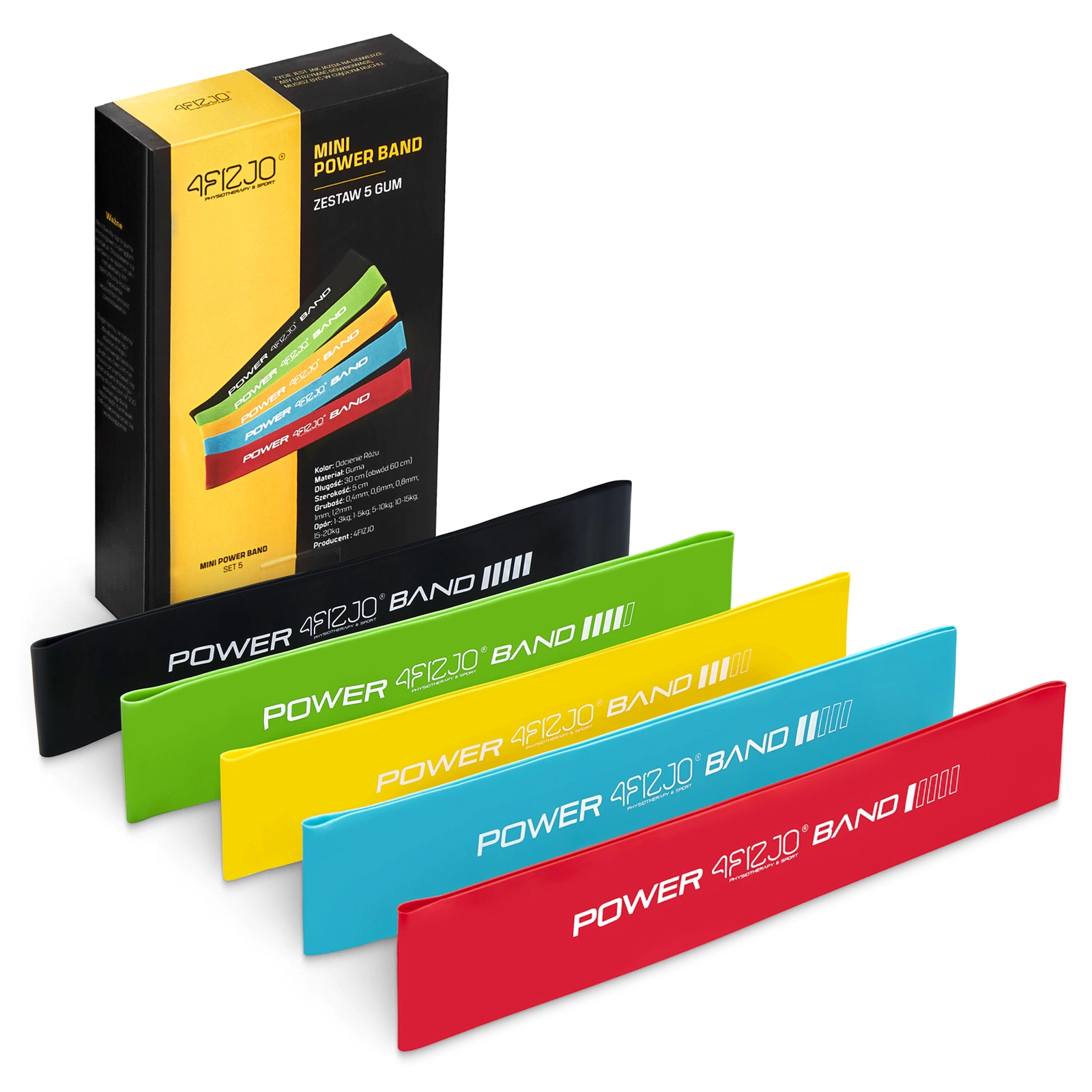 Set de 5 Elastice MINI POWER BAND