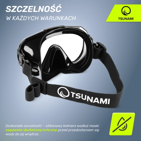 Mască de scufundare și snorkelling TSUNAMI