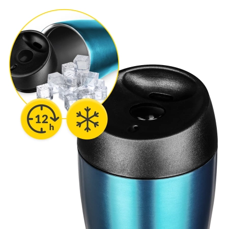 Cana termică Mountain Goat TRAVEL 380 ml albastră