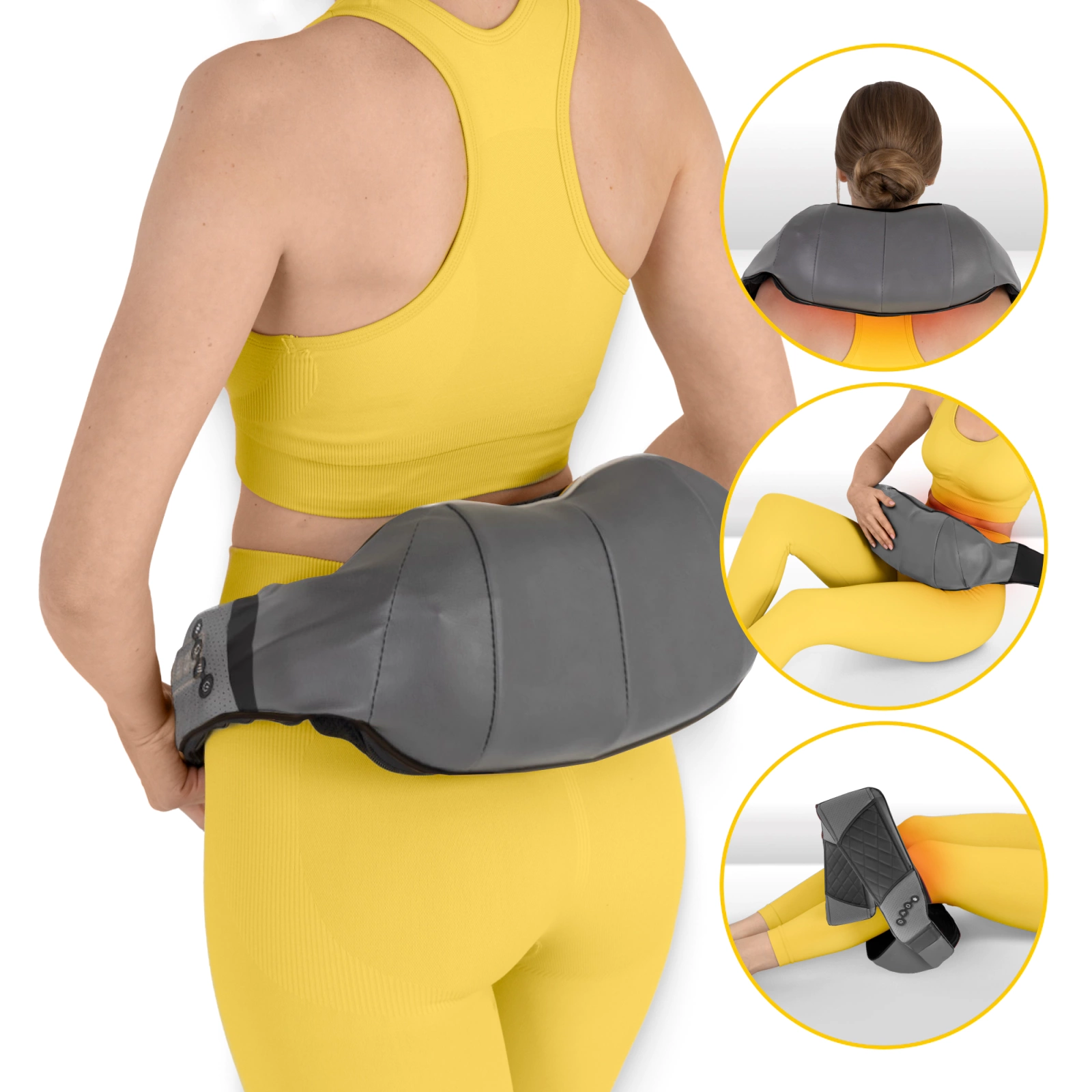 Masaj pentru gât și spate SHIATSU LUXURY+ cu geantă elegantă