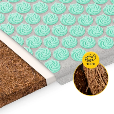 Covoraș de presopunctură ECO cu coji de hrișcă și nucă de cocos