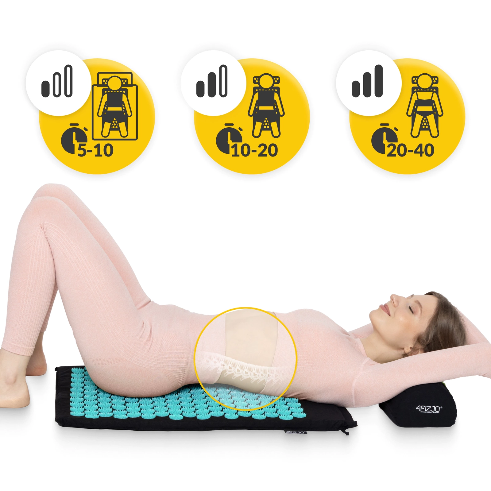 Saltea de acupunctură cu pernă clasică