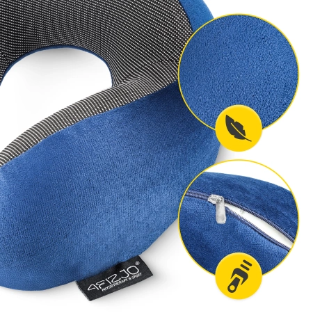 Pernă de calatorie pentru gât, din spumă, cu memorie