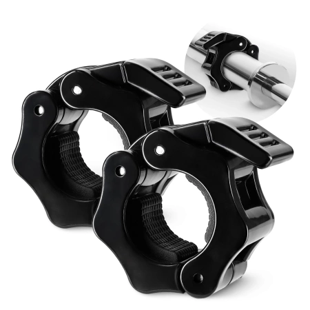 Cleme cu eliberare rapidă QR pentru gât de 25 mm 2 buc. - negru