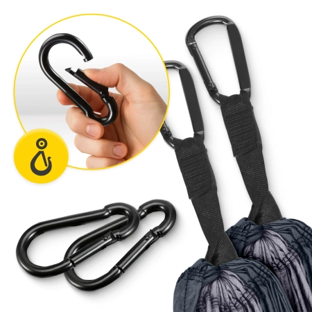 Hamac de călătorie pentru o singură persoană cu plasă de țânțari