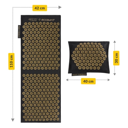 Saltea de acupresură ECO cu pernă și centură XL